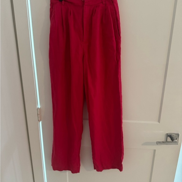 Reformation Mason Pants Pink, Size 4 Petite - Picture 4 of 6